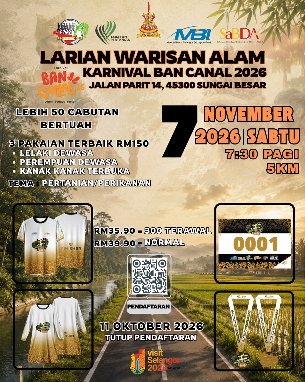 LARIAN WARISAN ALAM KARNIVAL BAN CANAL 2026 (5KM)