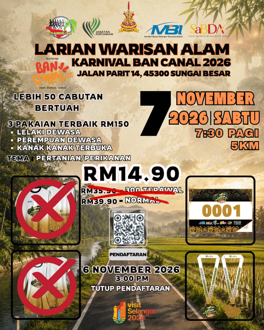 LARIAN WARISAN ALAM KARNIVAL BAN CANAL 2026 (5KM)